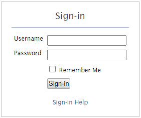 Sign-In Panel